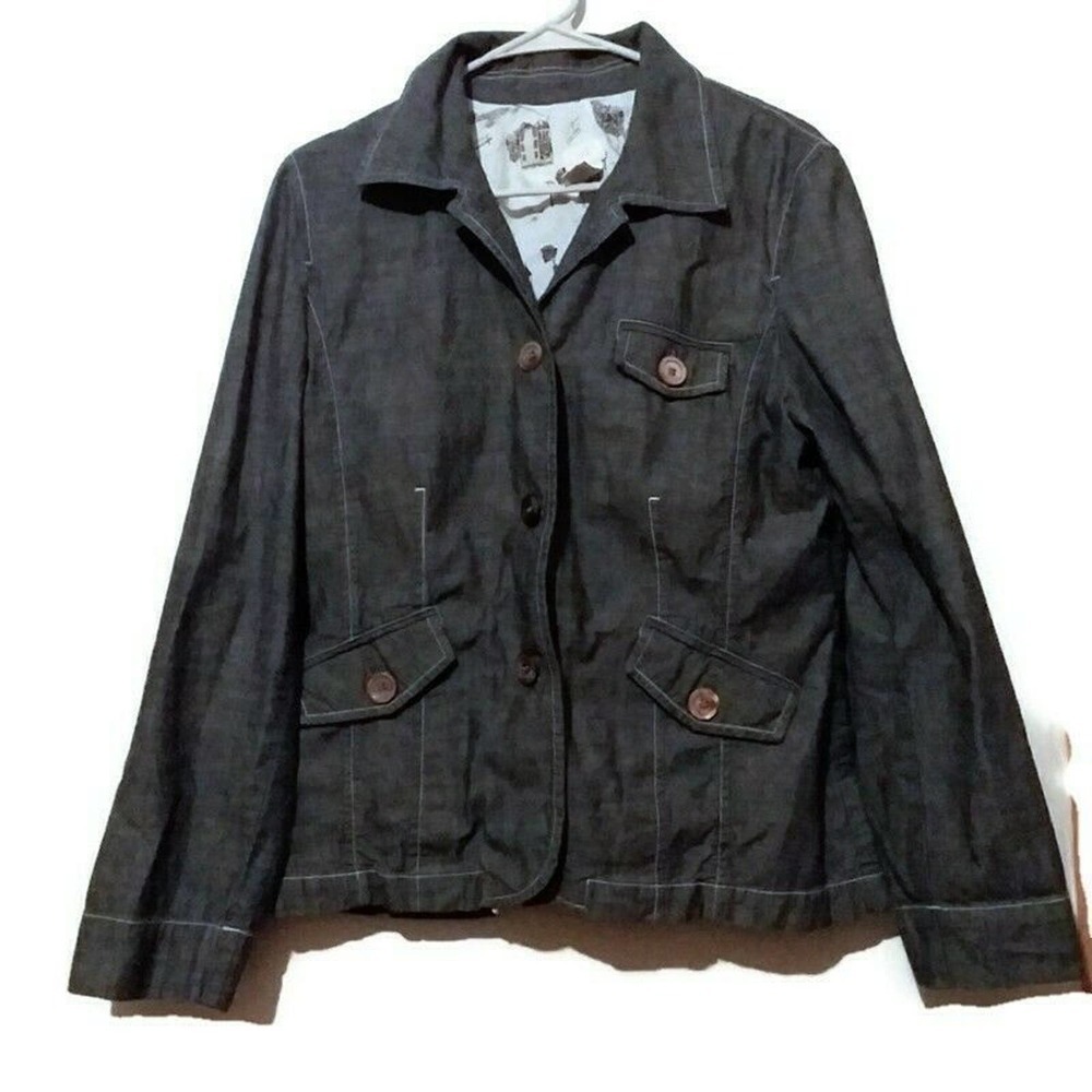 J. Jill Jean Button‎ Down Jean Jacket Size Medium